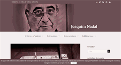 Desktop Screenshot of joaquimnadal.cat